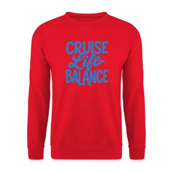 Cruise Life Balance - Unisex Pullover - Rot - Vorne - Alina (178cm) & Michal (187cm)
