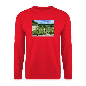 Der Ziergarten - Unisex Pullover - Rot - Vorne - Alina (178cm) & Michal (187cm)