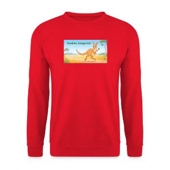 TOODLES KANGAROO - Unisex Pullover - Rot - Vorne - Alina (178cm) & Michal (187cm)