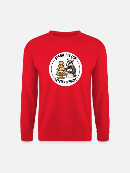Stabile Dachs Torte Schicht - Unisex Pullover - Rot