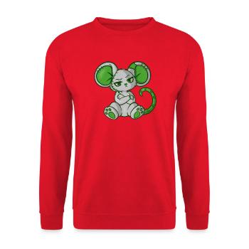 Lyra (Bella Donna‘s wicked world) - Unisex Pullover - Rot - Vorne - Alina (178cm) & Michal (187cm)