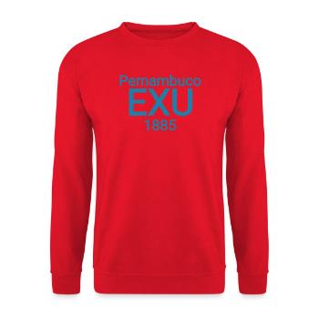 Exu brasilien Pernambuco text - Unisex Pullover - Rot - Vorne - Alina (178cm) & Michal (187cm)