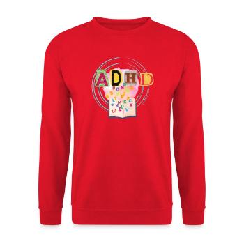 ADHS - Unisex Pullover - Rot - Vorne - Alina (178cm) & Michal (187cm)
