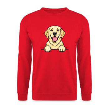Labrador - Unisex Pullover - Rot - Vorne - Alina (178cm) & Michal (187cm)