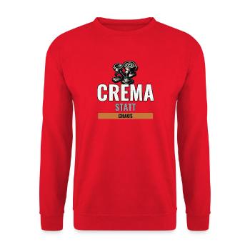 Hobby Barista Geschenk für den ersten Siebträger - Unisex Pullover - Rot - Vorne - Alina (178cm) & Michal (187cm)