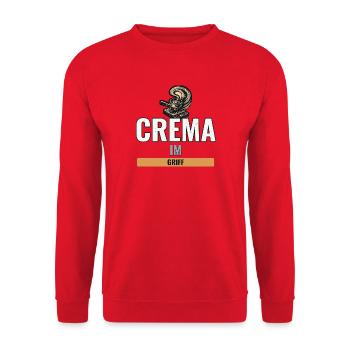 Hobby-Barista Geschenk mit Siebträger-Motiv - Unisex Pullover - Rot - Vorne - Alina (178cm) & Michal (187cm)