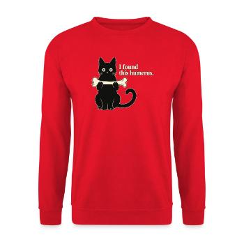 Humerusfund - Unisex Pullover - Rot - Vorne - Alina (178cm) & Michal (187cm)