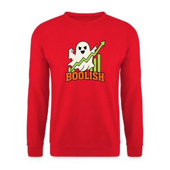 BooLish Wachstumsgeist - Unisex Pullover - Rot - Vorne - Alina (178cm) & Michal (187cm)