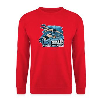 Unterwasser Rugby Goalie - Unisex Pullover - Rot - Vorne - Alina (178cm) & Michal (187cm)