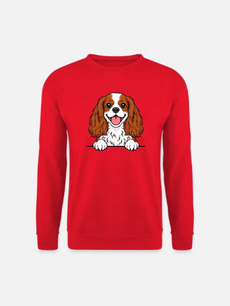 King Cavalier Spaniel - Unisex Pullover - Rot