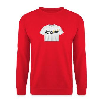 Lies Learn & Grown - Unisex Pullover - Rot - Vorne - Alina (178cm) & Michal (187cm)