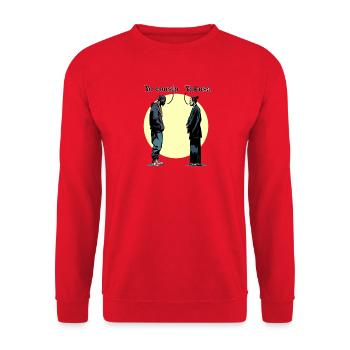 YO COUSIN, YAKUSA! - Vororte gegen Japan - Unisex Pullover - Rot - Vorne - Alina (178cm) & Michal (187cm)