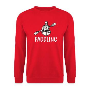 kajak paddeln paddling kanu paddel boot - Unisex Pullover - Rot - Vorne - Alina (178cm) & Michal (187cm)