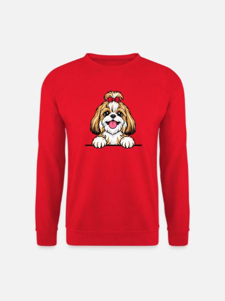 Shih Tzu - Unisex Pullover - Rot