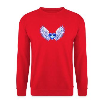 Faylou - Unisex Pullover - Rot - Vorne - Alina (178cm) & Michal (187cm)