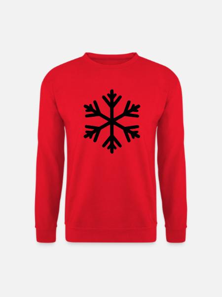 Eiskristall Winter Schnee Schneekristall - Unisex Pullover - Rot