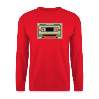 Vintage Kassette - Unisex Pullover - Rot - Vorne - Alina (178cm) & Michal (187cm)