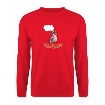 Schietwetter - Unisex Pullover - Rot - Vorne - Alina (178cm) & Michal (187cm)