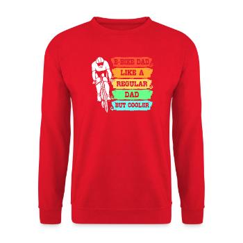 E-Bike EBike E Bike - Unisex Pullover - Rot - Vorne - Alina (178cm) & Michal (187cm)