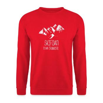 Skifahren Stubai - Unisex Pullover - Rot - Vorne - Alina (178cm) & Michal (187cm)