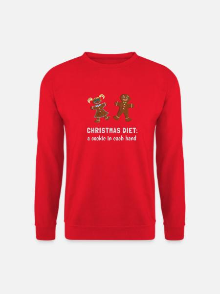 Christmas Diet - Lebkuchen Paar - Unisex Pullover - Rot