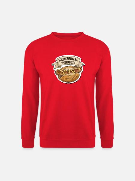 Bratwurst Semmel Emblem - Unisex Pullover - Rot