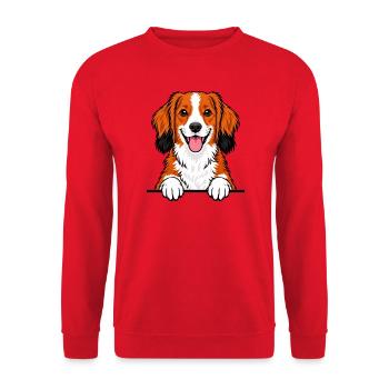 Kooikerhondje - Unisex Pullover - Rot - Vorne - Alina (178cm) & Michal (187cm)