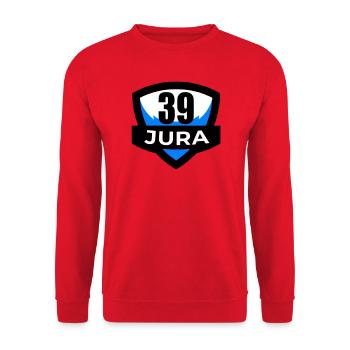 39 Jura - Unisex Pullover - Rot - Vorne - Alina (178cm) & Michal (187cm)