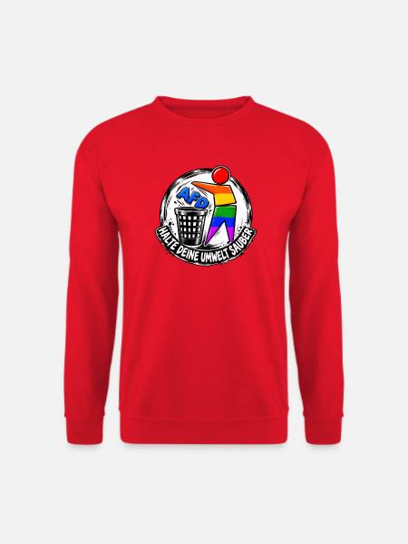 Regenbogenheld Reinigung - Unisex Pullover - Rot