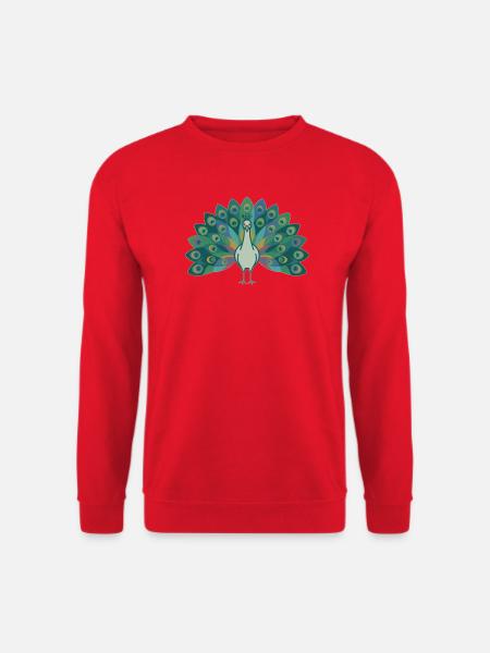 Pfau - Unisex Pullover - Rot