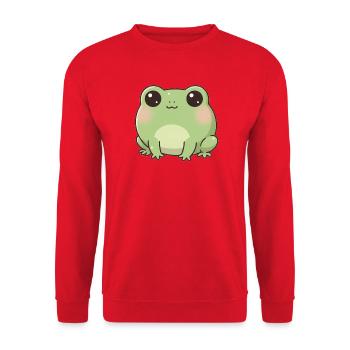 Frosch - Unisex Pullover - Rot - Vorne - Alina (178cm) & Michal (187cm)