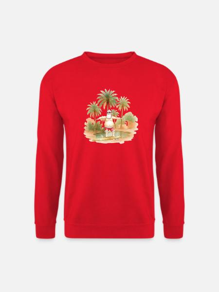 Weihnachten unter Palmen - Unisex Pullover - Rot