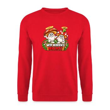 1000206352 - Unisex Pullover - Rot - Vorne - Alina (178cm) & Michal (187cm)