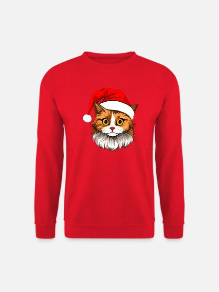 Katzen Christmas - Unisex Pullover - Rot