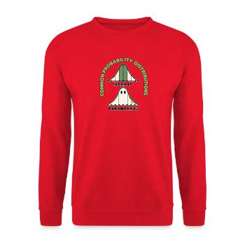 Normal oder paranormal - Unisex Pullover - Rot - Vorne - Alina (178cm) & Michal (187cm)