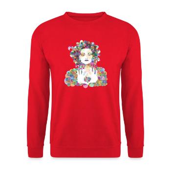 Nina - Unisex Pullover - Rot - Vorne - Alina (178cm) & Michal (187cm)