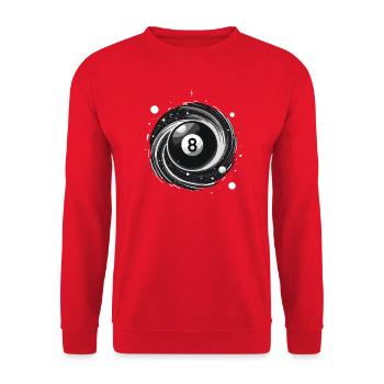 Billard Spiel Billardtisch Snooker Pool Billard - Unisex Pullover - Rot - Vorne - Alina (178cm) & Michal (187cm)