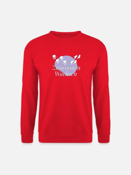 Zusammen wachsen Teamgeist Wachstum - Unisex Pullover - Rot