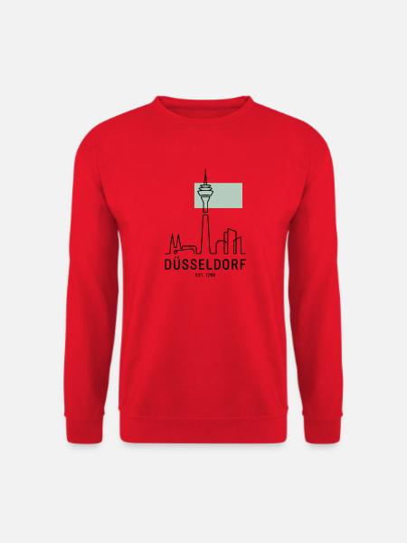 Düsseldorf Fernsehturm - Unisex Pullover - Rot