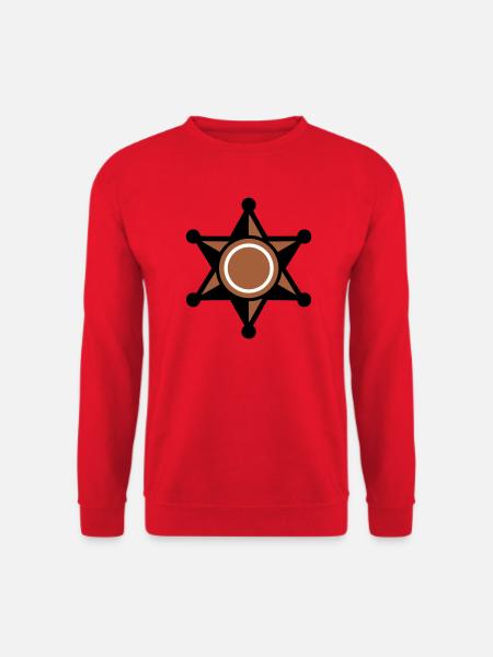 Sheriff Stern Abzeichen Icon - Unisex Pullover - Rot