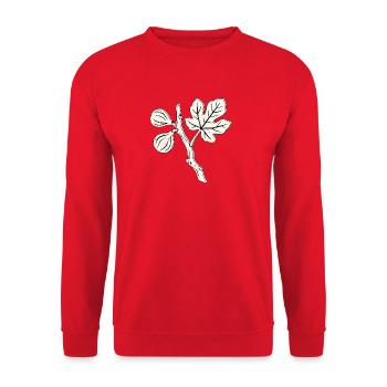 Feigenbaum Feigen Weiß - Unisex Pullover - Rot - Vorne - Alina (178cm) & Michal (187cm)