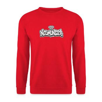 Neumünster Graffiti - Unisex Pullover - Rot - Vorne - Alina (178cm) & Michal (187cm)