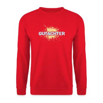 Beruf Gutachter - Unisex Pullover - Rot - Vorne - Alina (178cm) & Michal (187cm)