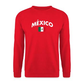 Mexican Mexico - Unisex Pullover - Rot - Vorne - Alina (178cm) & Michal (187cm)