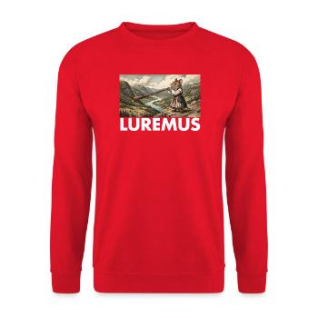 Mausefalle - Unisex Pullover - Rot - Vorne - Alina (178cm) & Michal (187cm)