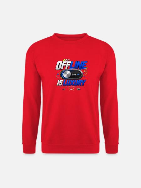 Offline ist Luxus - Unisex Pullover - Rot