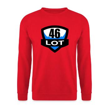 46 Lot - Unisex Pullover - Rot - Vorne - Alina (178cm) & Michal (187cm)