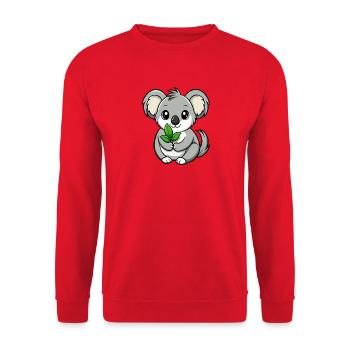 Baby-Koala - Unisex Pullover - Rot - Vorne - Alina (178cm) & Michal (187cm)