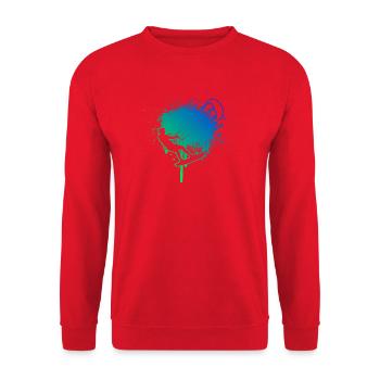 Die Wassersportler und Kitesurfing passen zusammen - Unisex Pullover - Rot - Vorne - Alina (178cm) & Michal (187cm)