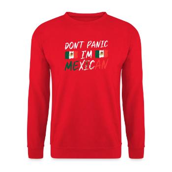 Mexican Mexico - Unisex Pullover - Rot - Vorne - Alina (178cm) & Michal (187cm)